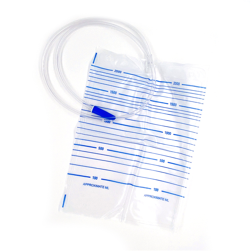 High-Efficiency Sterile Urine Bag with T Valve Disposable & Safely Used in Home Care