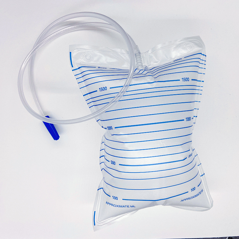 High-Efficiency Sterile Urine Bag with T Valve Disposable & Safely Used in Home Care