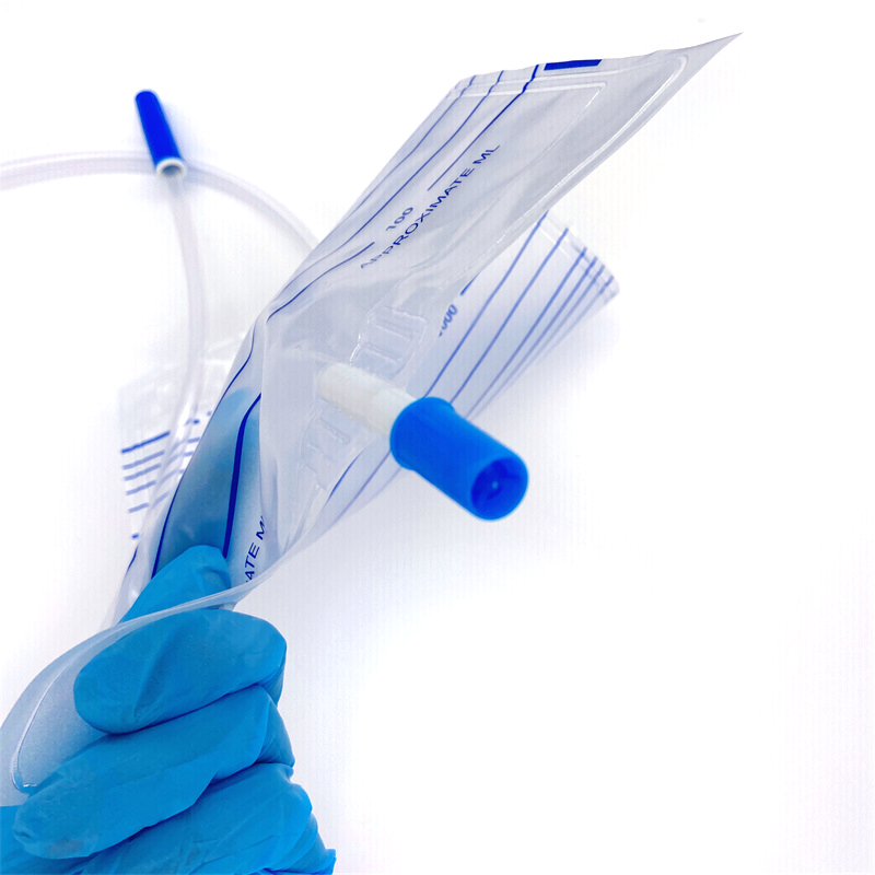 High-Efficiency Sterile Urine Bag with T Valve Disposable & Safely Used in Home Care