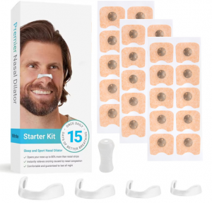 Healthy Living Anti-Snore Magnetic Nasal Strips Nose Patch Kit Nasal Nose Dilator Nose Expander for Sleep